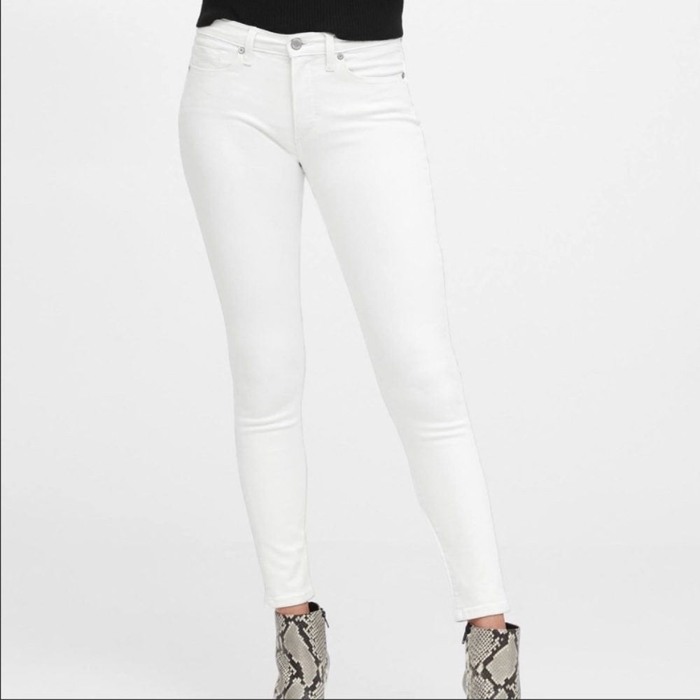 Banana Republic Premium Denim white skinny  jeans